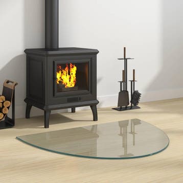 vidaXL Glazen haardplaat Doorzichtig 800 x 600 mm Glas, Verzenden, Nieuw