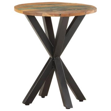vidaXL Bijzettafel 48x48x56 cm massief gerecycled hout, Verzenden