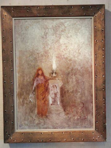 Franz Rumpler (1848-1922) - Die Priesterin aus dem Zyklus, Antiquités & Art