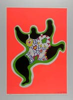 Niki De Saint-Phalle (1903-2002) - Leaping Nana, 1970 -, Antiek en Kunst