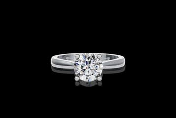 Bague - 14 carats Or blanc - 2.53ct. tw. Diamant (Cultivé en, Bijoux, Sacs & Beauté