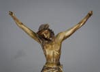 Corpus Christi - 29 cm - Hout - 1800-1850, Antiek en Kunst