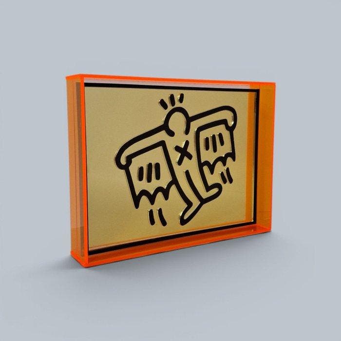 Baylee - Keith Haring Mirror edition, Antiquités & Art, Art | Peinture | Moderne