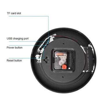 G50 Klok met 1080p Camera en WiFi - Draadloze Smart Home, Verzenden, Nieuw