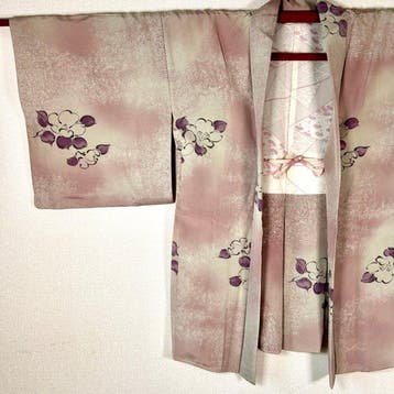 Elegante vintage haori – zuivere zijde, handgeschilderde