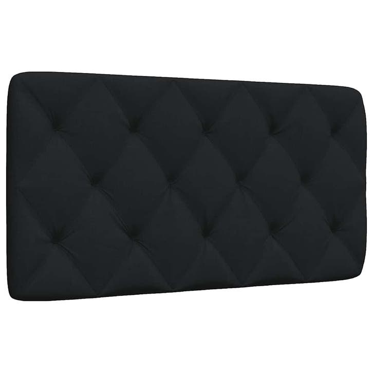 vidaXL Hoofdbordkussen 100 cm stof zwart, Maison & Meubles, Chambre à coucher | Lits, Envoi