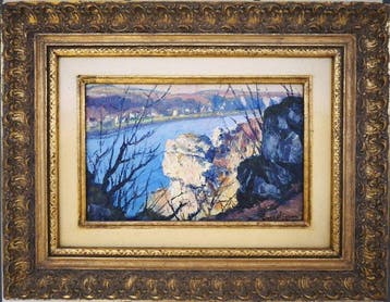 Eugene Colignon (1876-1961) - Vue de Meuse, Antiquités & Art, Art | Peinture | Classique