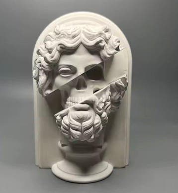 Figure - Dio Zeus mitico - Plâtre