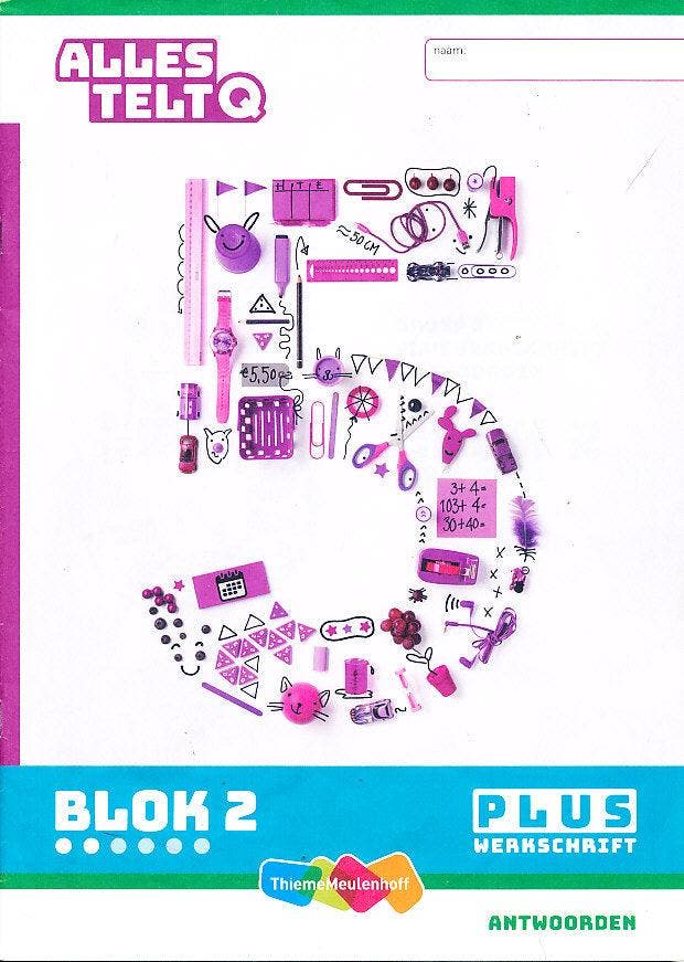 Alles Telt Q Antwoorden Werkschrift Plus blok 2 groep 5, Boeken, Schoolboeken, Nieuw, Verzenden