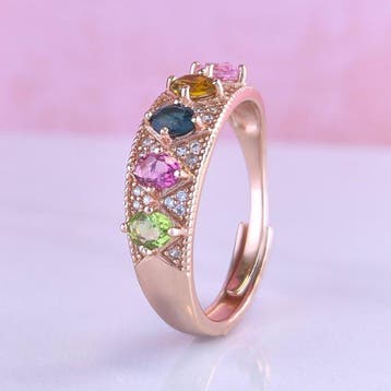 Zonder minimumprijs - Ring - 18 karaat Verguld, Zilver,, Nieuw