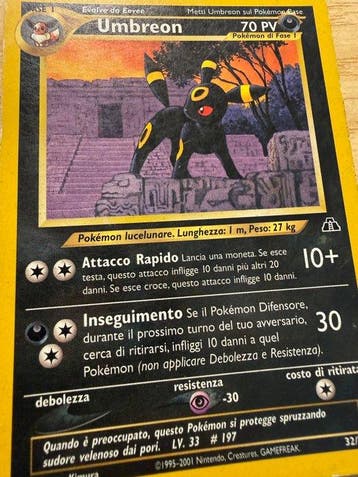 Pokémon Card - Umbreon - WOTC - Neo Discovery, Nieuw