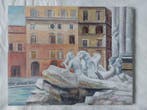 Luigi Garzione (1948) - Scorcio della Fontana di Trevi, Roma