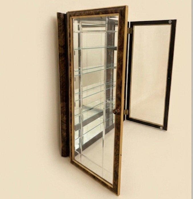 Bacheca - Espositiva - Vitrine - Wortelnotenhout - type:, Antiquités & Art, Curiosités & Brocante