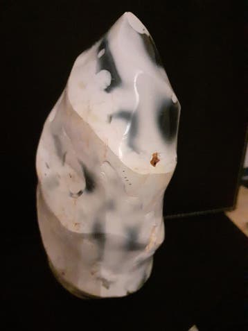 Natural Bluish Grey Orca Agate Flame - 13.6 cm - 844 gr - fl, Verzenden, Nieuw