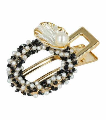 Haarspeld Duckklem 5cm – Cirkelvorm met Pareltjes &, Handtassen en Accessoires, Nieuw