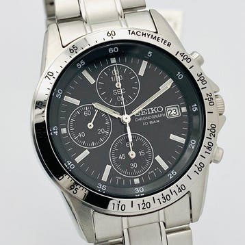 Seiko - Chronograph Black Dial - Sans prix de réserve -
