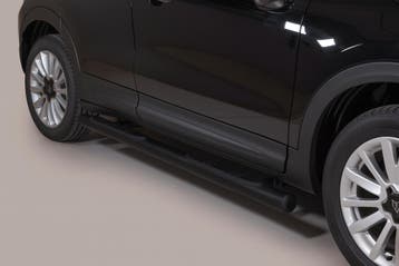Side Bars | geschikt voor Fiat | 500X 15- 5d suv. | RVS zwar, Verzenden