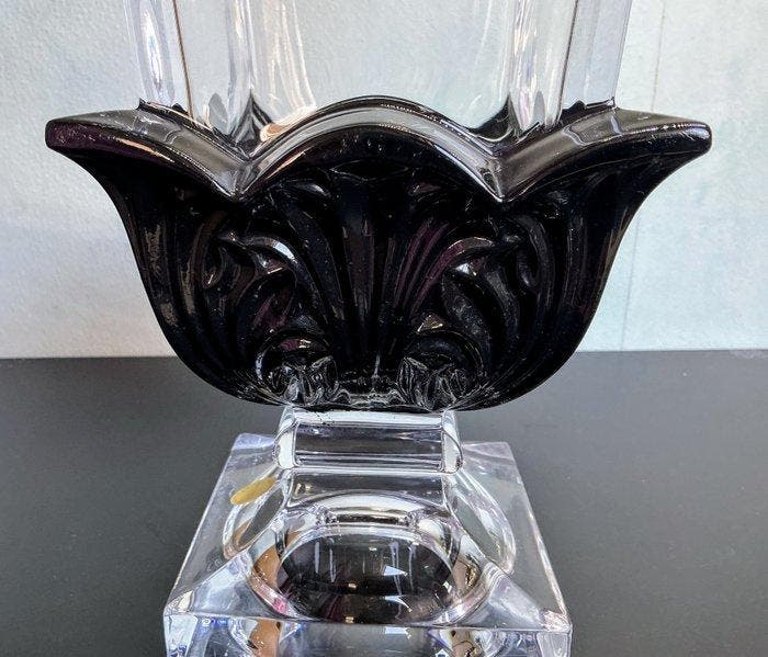 Vase - Plomb, Cristal - style Art déco, Antiek en Kunst, Antiek | Glaswerk en Kristal