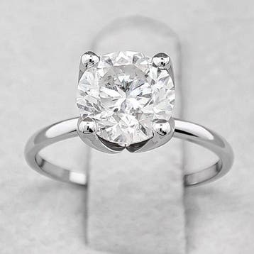Ring - 14 karaat Witgoud, E/SI - 2.04ct. tw. Diamant