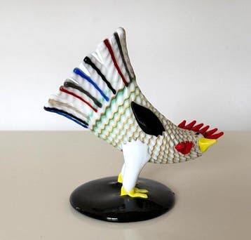 Venini Studio - Vaas - Muranoglas - Coq