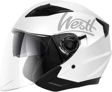 Westt Motorhelm Wit | Tweede kansje | OP = OP voor deze p..., Overige merken, Verzenden, Jethelm, Nieuw zonder kaartje
