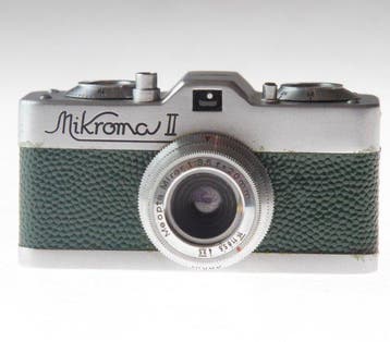 Meopta Mikroma II grün / Tasche / Box Appareil photo, Nieuw