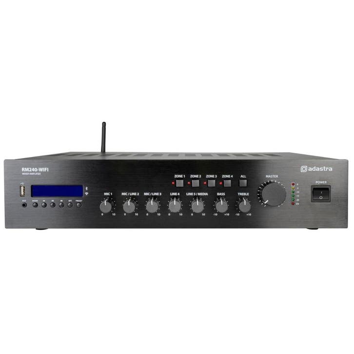 Adastra RM240-WIFI 100V Mixer Versterker Met WIFI En LAN, Musique & Instruments, Microphones
