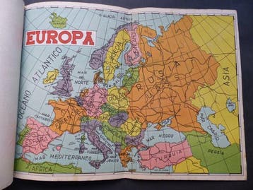 7 catalogi van speelgoedpuzzels, circa 1950, Antiek en Kunst