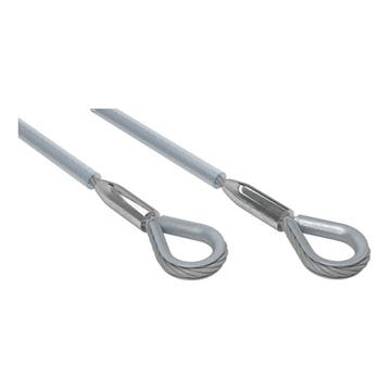 FORTEX PVC Steel 0,5 meter - Ø10mm 1T staalkabel 6x 36 + stk, Verzenden, Nieuw