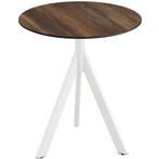 Inklapbare Tafel | INFINITY | HPL/RVS | Houtlook Blad | Wit, Verzenden, Nieuw in verpakking