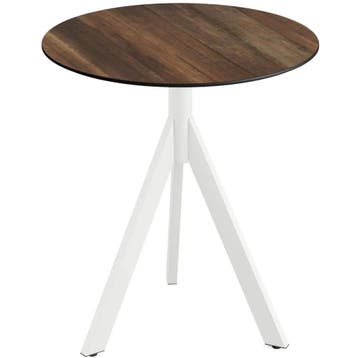 Inklapbare Tafel | INFINITY | HPL/RVS | Houtlook Blad | Wit, Verzenden