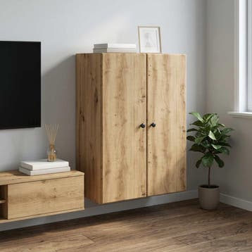 vidaXL Wandkast 66 x 34,5 x 90 cm Bewerkt hout Artisanaal, Verzenden, Nieuw