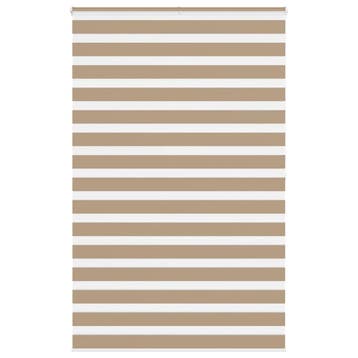 vidaXL Zebra Blind 140x200 cm stofbreedte 135,9 cm polyester, Verzenden
