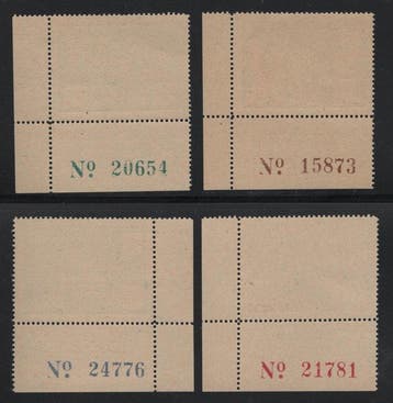 Waalse Legioen 1941 - volledige zin. - Michel I-IV, Gestempeld