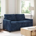 vidaXL bank / zetel Marineblauw 156 x 81 x 87,5 cm Polyester, Verzenden