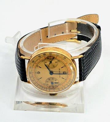 Marvin - 18K Gold-Chronograph - Kaliber Valjoux 22 -