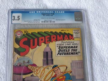 Superman #128 - #CGC 3.5 Stan Kaye cover - 1 Graded comic -, Nieuw