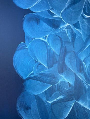 EK.art - Blue - Ocean Whispers XXL
