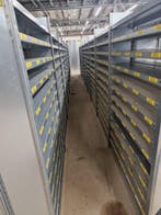 Meta legbordstelling 200x130x30 cm 6 legborden gebruikt, Zakelijke goederen, Ophalen of Verzenden