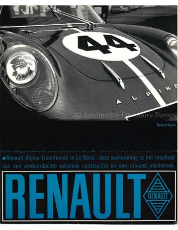 1964 ALPINE PORTFOLIO BROCHURE NEDERLANDS, Ophalen of Verzenden, Nieuw