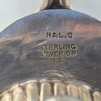 Caviar dish antique sterling ca. 1900 - Schaal - Verzilverd, Antiek en Kunst