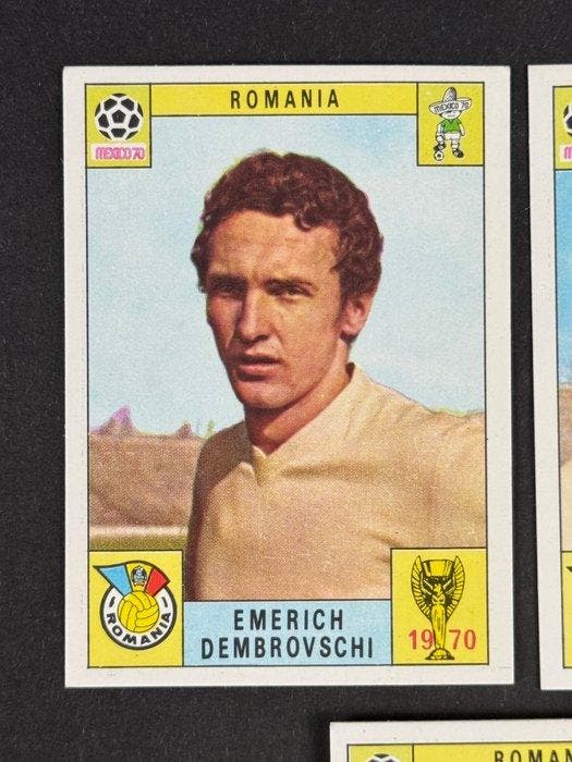 1970 Panini World Cup Mexico 70 - Romania: Dembrovschi,, Collections, Autocollants