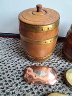 Zonder minimumprijs - Tabakspot (5) - Hout, Koper, Messing -, Nieuw