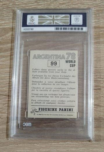 1978 Panini Argentina 78 Dino Zoff #99 Graded card - MGC 6 -