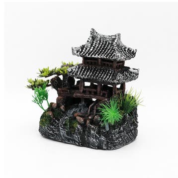 Oude Tempel 16cm / Aquariumdecoratie  As-153 (Hardscaping), Verzenden, Nieuw, Gevuld zeewateraquarium