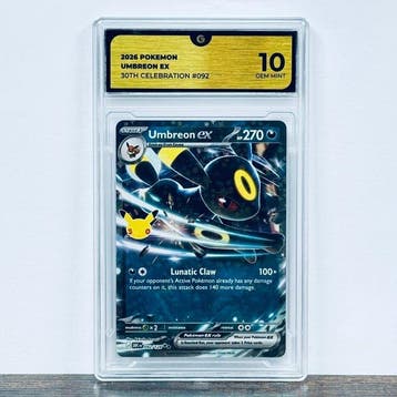 Pokémon Graded card - Umbreon ex 092- 30th Anniversary –, Nieuw