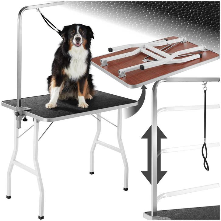 Trimtafel met lus - zwart / wit, Dieren en Toebehoren, Honden-accessoires, Verzenden