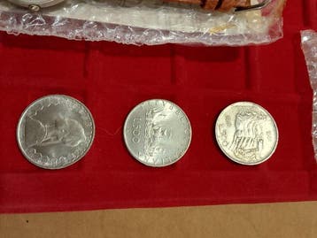Wereld. Collection of coins incl. silver 1900 argenti vari