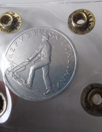 Italië, Republiek 2 Lire 1946 Spiga + 2 Lire