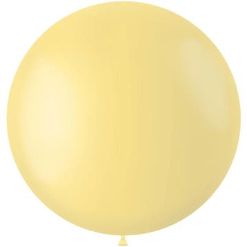 Lichtgele Ballon Powder Yellow 80cm, Verzenden, Nieuw